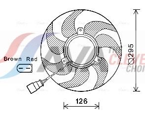 AVA QUALITY COOLING Ventola, Raffreddamento motore VN7536