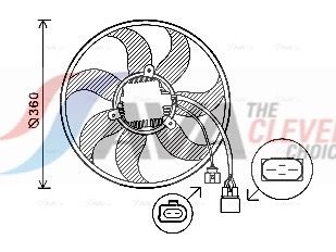 AVA QUALITY COOLING Ventola, Raffreddamento motore VN7537