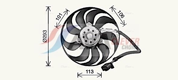 AVA QUALITY COOLING Ventola, Raffreddamento motore VN7546
