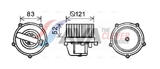 AVA QUALITY COOLING Ventilatore abitacolo VN8345