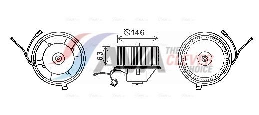 AVA QUALITY COOLING Ventilatore abitacolo VN8349