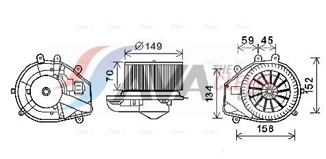 AVA QUALITY COOLING Ventilatore abitacolo VN8352