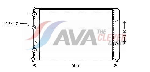 AVA QUALITY COOLING Radiatore, Raffreddamento motore VNA2115