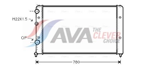 AVA QUALITY COOLING Radiatore, Raffreddamento motore VNA2122