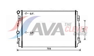 AVA QUALITY COOLING Radiatore, Raffreddamento motore VNA2344