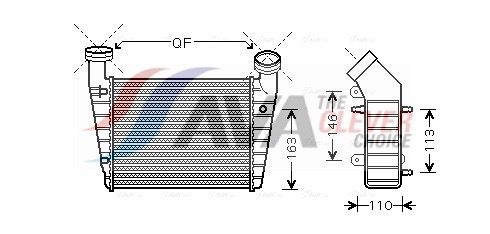 AVA QUALITY COOLING Intercooler VNA4238