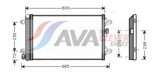 AVA QUALITY COOLING Condensatore, Climatizzatore VNA5183D