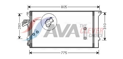 AVA QUALITY COOLING Condensatore, Climatizzatore VNA5244D