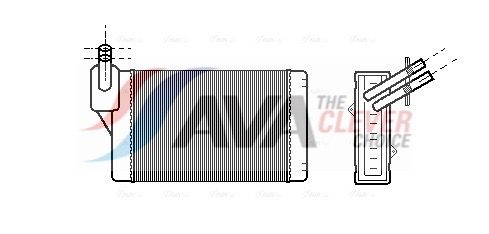 AVA QUALITY COOLING Scambiatore calore, Riscaldamento abitacolo VNA6060