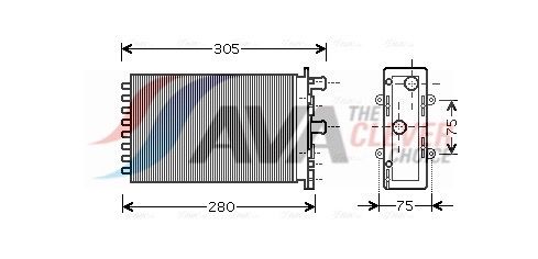 AVA QUALITY COOLING Scambiatore calore, Riscaldamento abitacolo VNA6239