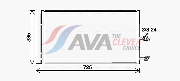AVA QUALITY COOLING Condensatore, Climatizzatore VO5194D