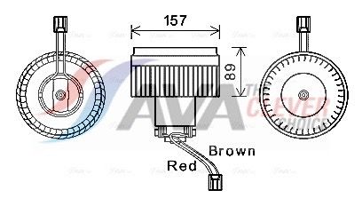 AVA QUALITY COOLING Ventilatore abitacolo VO8176