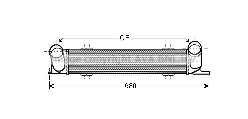 AVA QUALITY COOLING Intercooler BWA4538