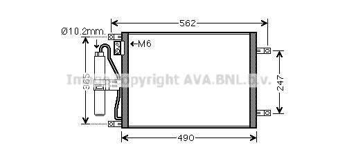 AVA QUALITY COOLING Condensatore, Climatizzatore DN5252D
