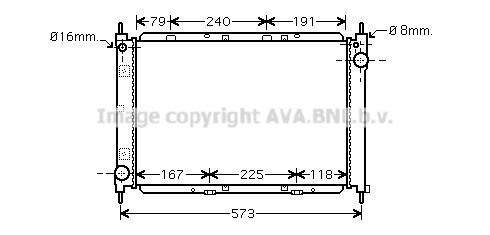 AVA QUALITY COOLING Radiatore, Raffreddamento motore DNA2261
