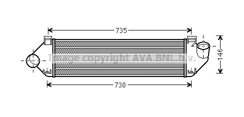 AVA QUALITY COOLING Intercooler FDA4438