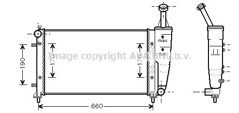 AVA QUALITY COOLING Radiatore, Raffreddamento motore FT2300