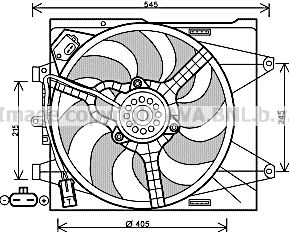 AVA QUALITY COOLING Ventola, Raffreddamento motore FT7564