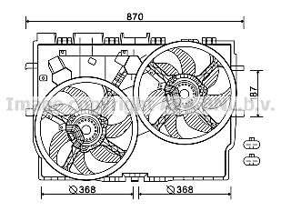 AVA QUALITY COOLING Ventola, Raffreddamento motore FT7583