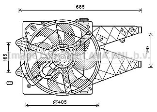 AVA QUALITY COOLING Ventola, Raffreddamento motore FT7595