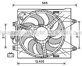 AVA QUALITY COOLING Ventola, Raffreddamento motore FT7605