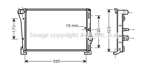 AVA QUALITY COOLING Radiatore, Raffreddamento motore LCA2088