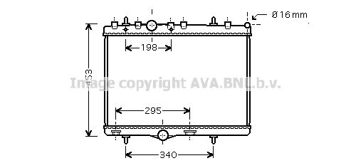 AVA QUALITY COOLING Radiatore, Raffreddamento motore PE2255