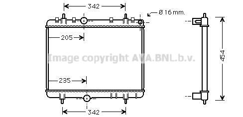 AVA QUALITY COOLING Radiatore, Raffreddamento motore PE2267