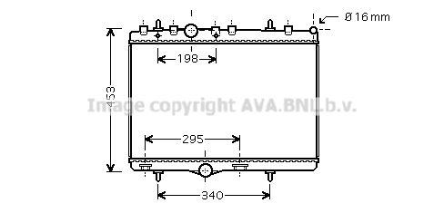 AVA QUALITY COOLING Radiatore, Raffreddamento motore PE2290