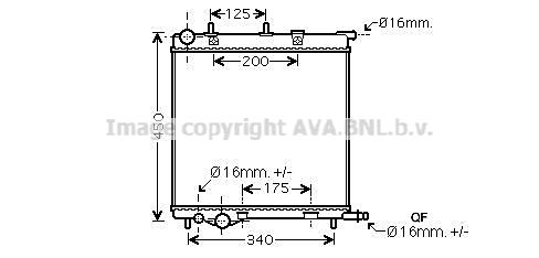AVA QUALITY COOLING Radiatore, Raffreddamento motore PE2368