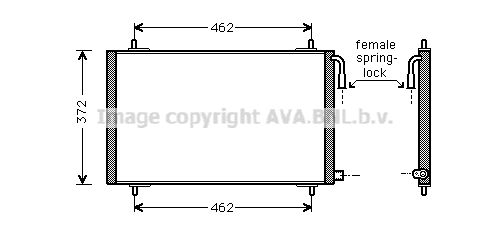 AVA QUALITY COOLING Condensatore, Climatizzatore PE5191