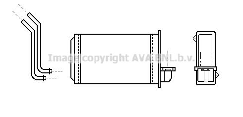 AVA QUALITY COOLING Scambiatore calore, Riscaldamento abitacolo PEA6088