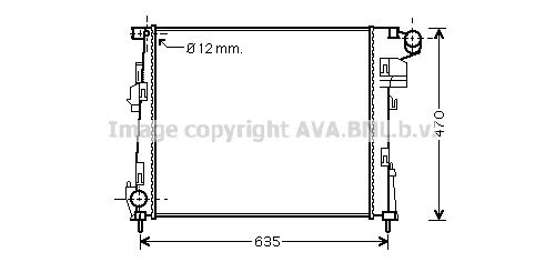 AVA QUALITY COOLING Radiatore, Raffreddamento motore RTA2427