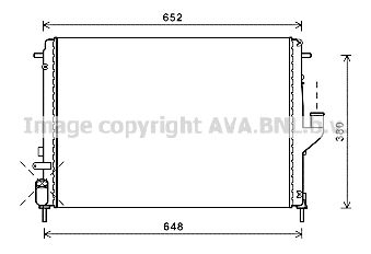 AVA QUALITY COOLING Radiatore, Raffreddamento motore RTA2478