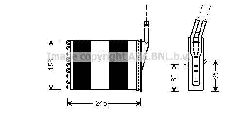 AVA QUALITY COOLING Scambiatore calore, Riscaldamento abitacolo RTA6249
