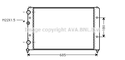 AVA QUALITY COOLING Radiatore, Raffreddamento motore STA2031