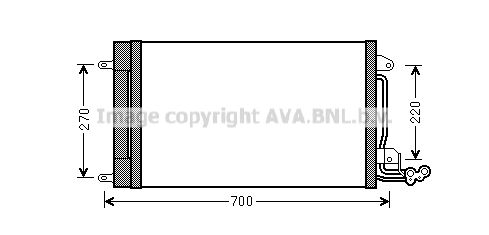 AVA QUALITY COOLING Condensatore, Climatizzatore STA5038D