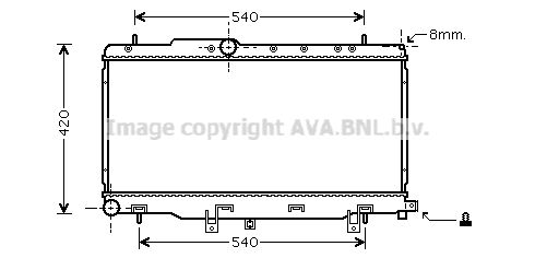 AVA QUALITY COOLING Radiatore, Raffreddamento motore SU2057