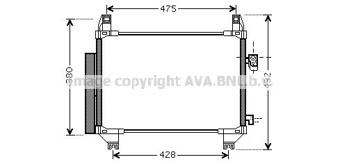 AVA QUALITY COOLING Condensatore, Climatizzatore TOA5407D
