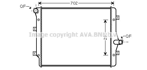 AVA QUALITY COOLING Radiatore, Raffreddamento motore VN2208