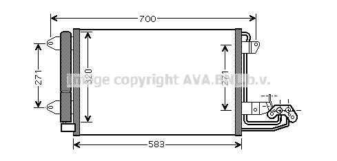 AVA QUALITY COOLING Condensatore, Climatizzatore VN5209D