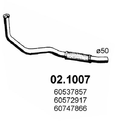 ASSO Tubo gas scarico 02.1007