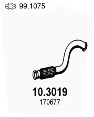 ASSO Tubo gas scarico 10.3019