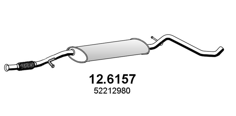 ASSO Silenziatore centrale 12.6157