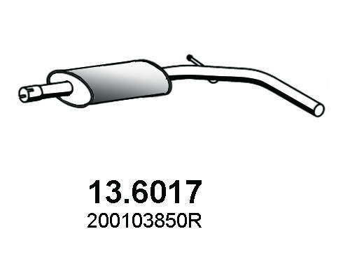 ASSO Silenziatore centrale 13.6017