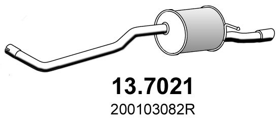 ASSO Silenziatore posteriore 13.7021