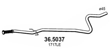 ASSO Tubo gas scarico 36.5037
