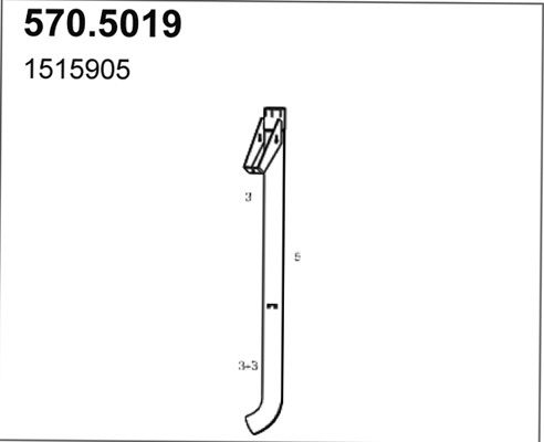 ASSO Tubo gas scarico 570.5019