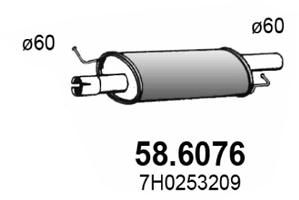 ASSO Silenziatore centrale 58.6076