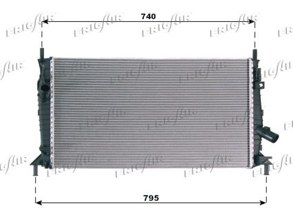 FRIGAIR Radiatore, Raffreddamento motore 0105.3081